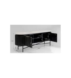 Stolik pod TV Glenn 150 cm antracytowy