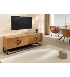 Stolik pod TV GRANDEZZA 180 cm kolor drewna dębu