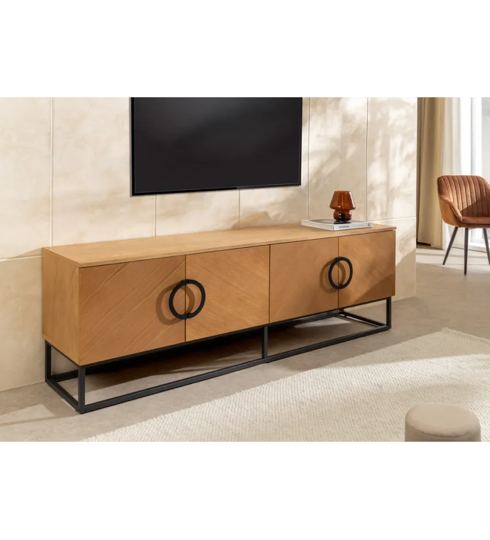 Stolik pod TV GRANDEZZA 180 cm kolor drewna dębu