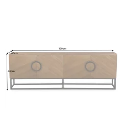 Stolik pod TV GRANDEZZA 180 cm kolor drewno orzecha