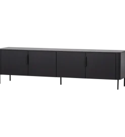 Stolik pod TV GUNNAR 200 cm czarny mat