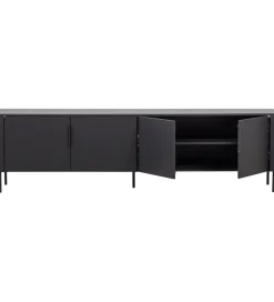 Stolik pod TV GUNNAR 200 cm czarny mat
