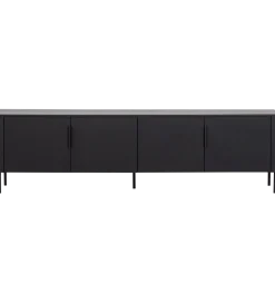 Stolik pod TV GUNNAR 200 cm czarny mat