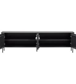 Stolik pod TV GUNNAR 200 cm czarny mat