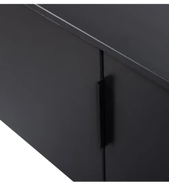 Stolik pod TV GUNNAR 200 cm czarny mat