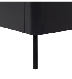 Stolik pod TV GUNNAR 154 cm drewno sosny czarny mat