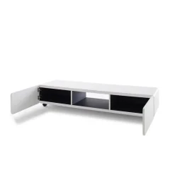 Stolik pod TV JEFF III 140 cm biało czarny