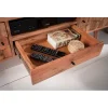 Stolik pod TV Komodo Mystic Living 140 cm drewno akacja