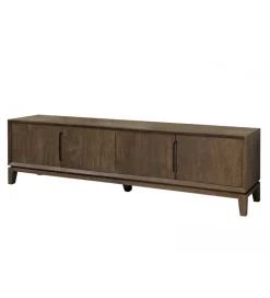 Stolik pod TV KORTE 210 cm drewno mango brąz