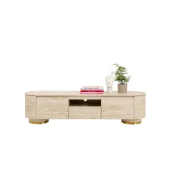 Stolik pod TV LINNEA 160 x 45 cm naturalny