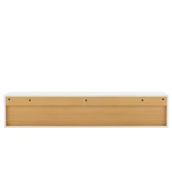 Stolik pod TV LOFT wiszący 150 cm biało naturalny