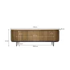 Stolik pod TV LUSAN 170 cm drewno teak