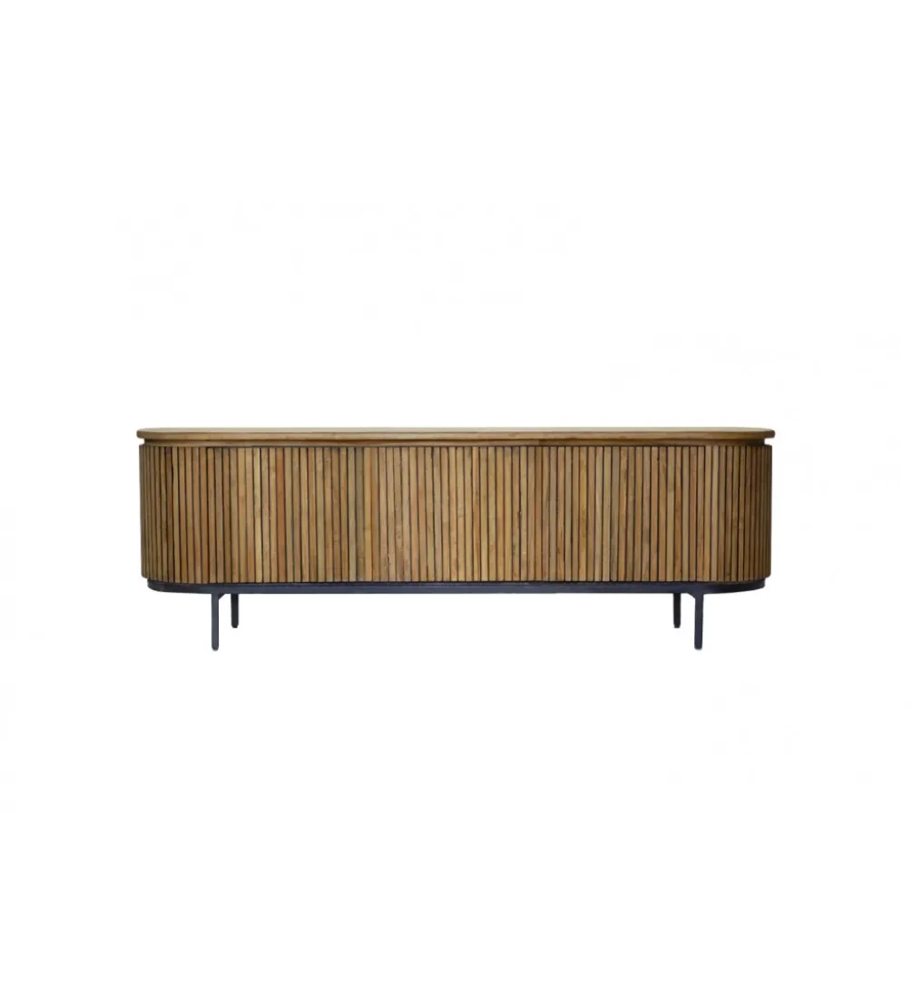 Stolik pod TV LUSAN 170 cm drewno teak