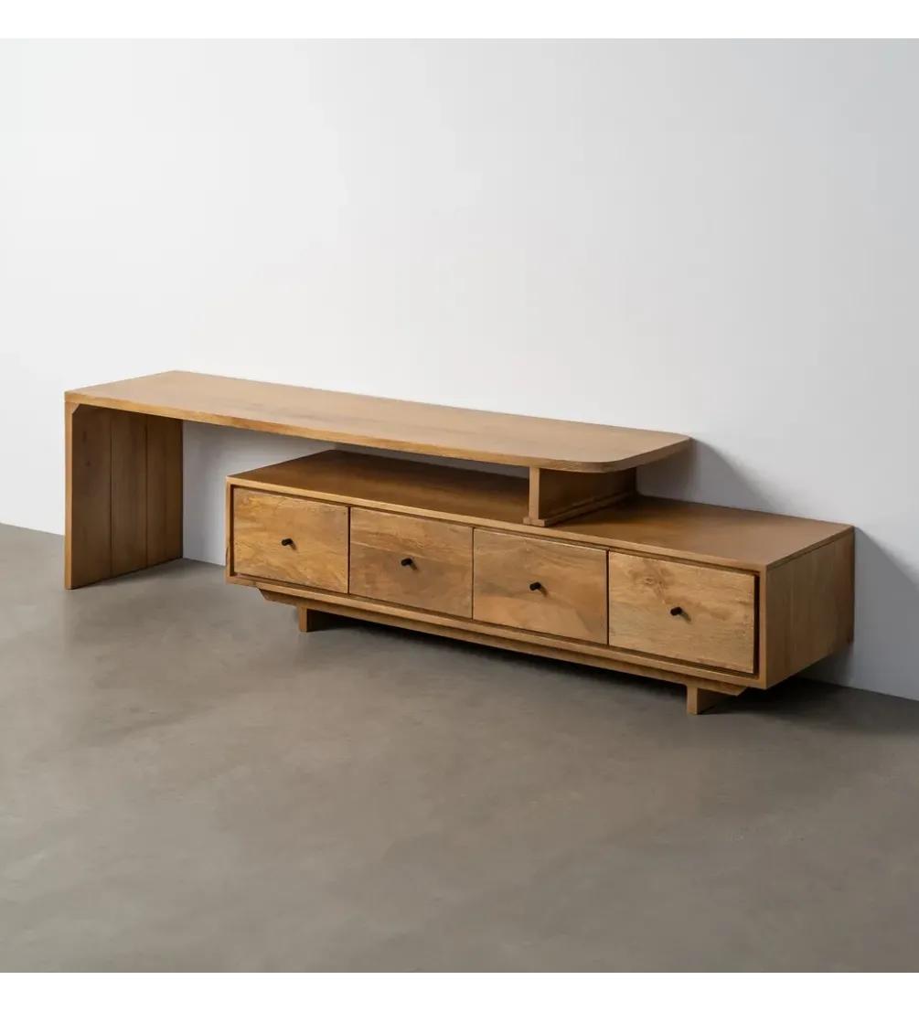 Stolik pod TV MADERAN 175 cm drewno mango naturalny