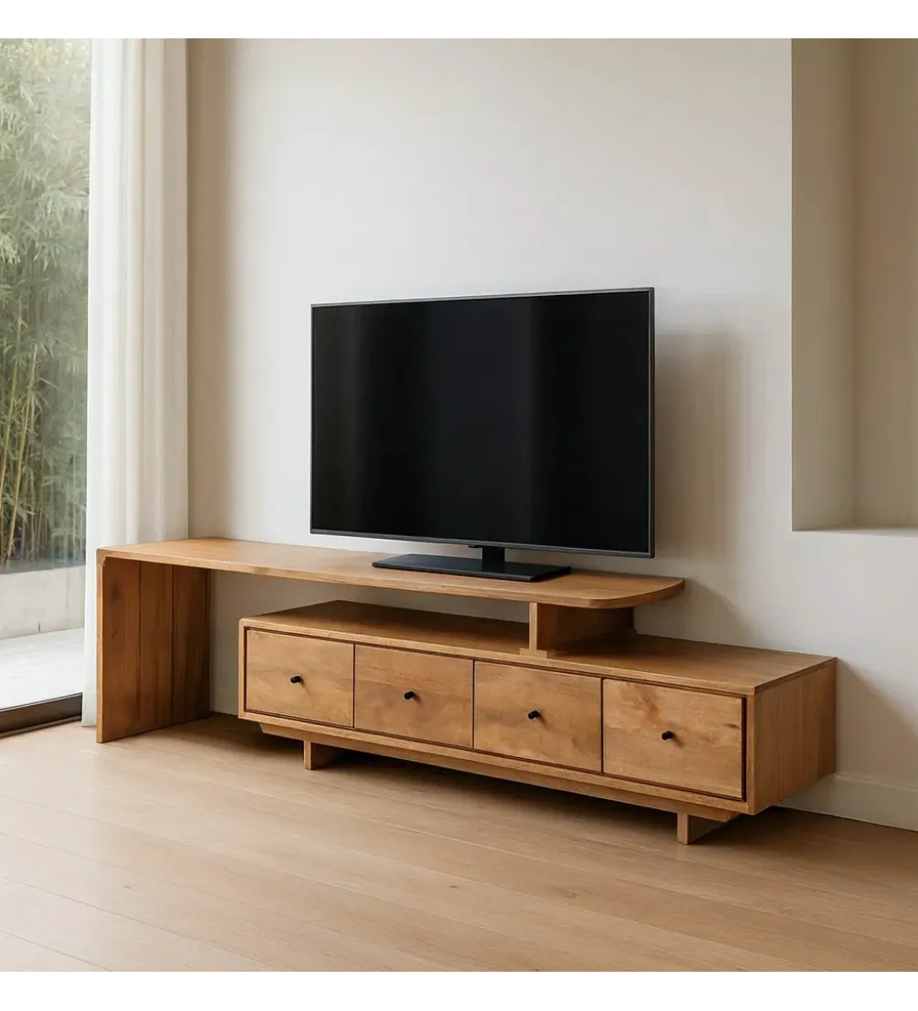 Stolik pod TV MADERAN 175 cm drewno mango naturalny