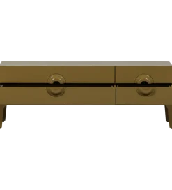 Stolik pod TV MERGE 160 cm drewno eukaliptusa miodowy odcień