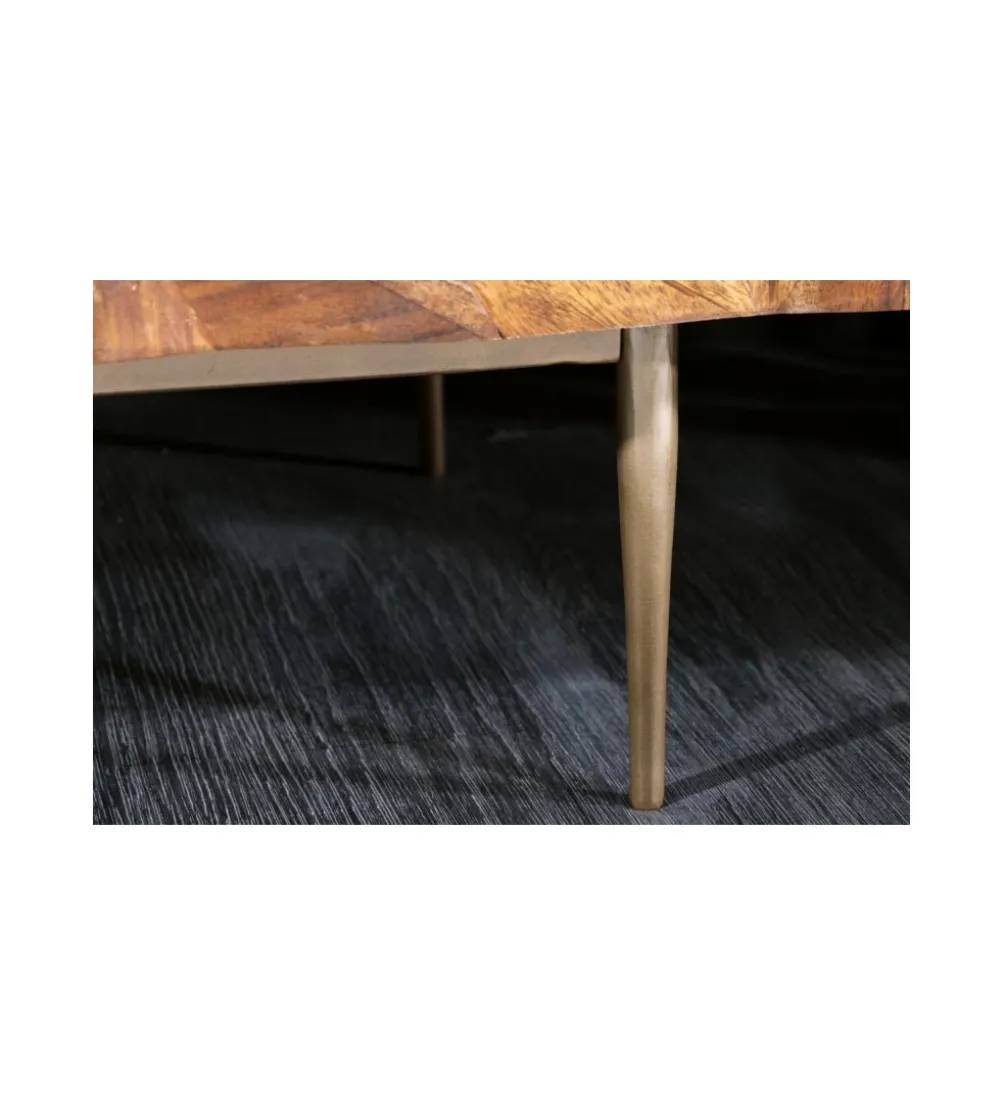 Stolik pod TV MIRANDA 160 cm drewno sheesham