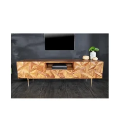 Stolik pod TV MIRANDA 160 cm drewno sheesham