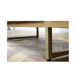 Stolik pod TV NAGOJA 160 cm drewno mango brąz