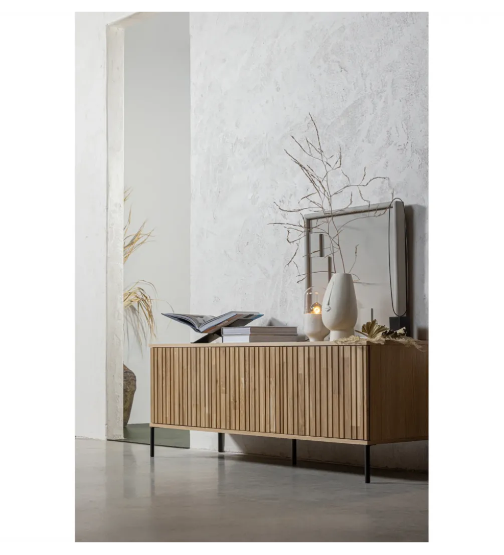 Stolik pod TV NEW GRAVURE 150 cm drewno dębu naturalny