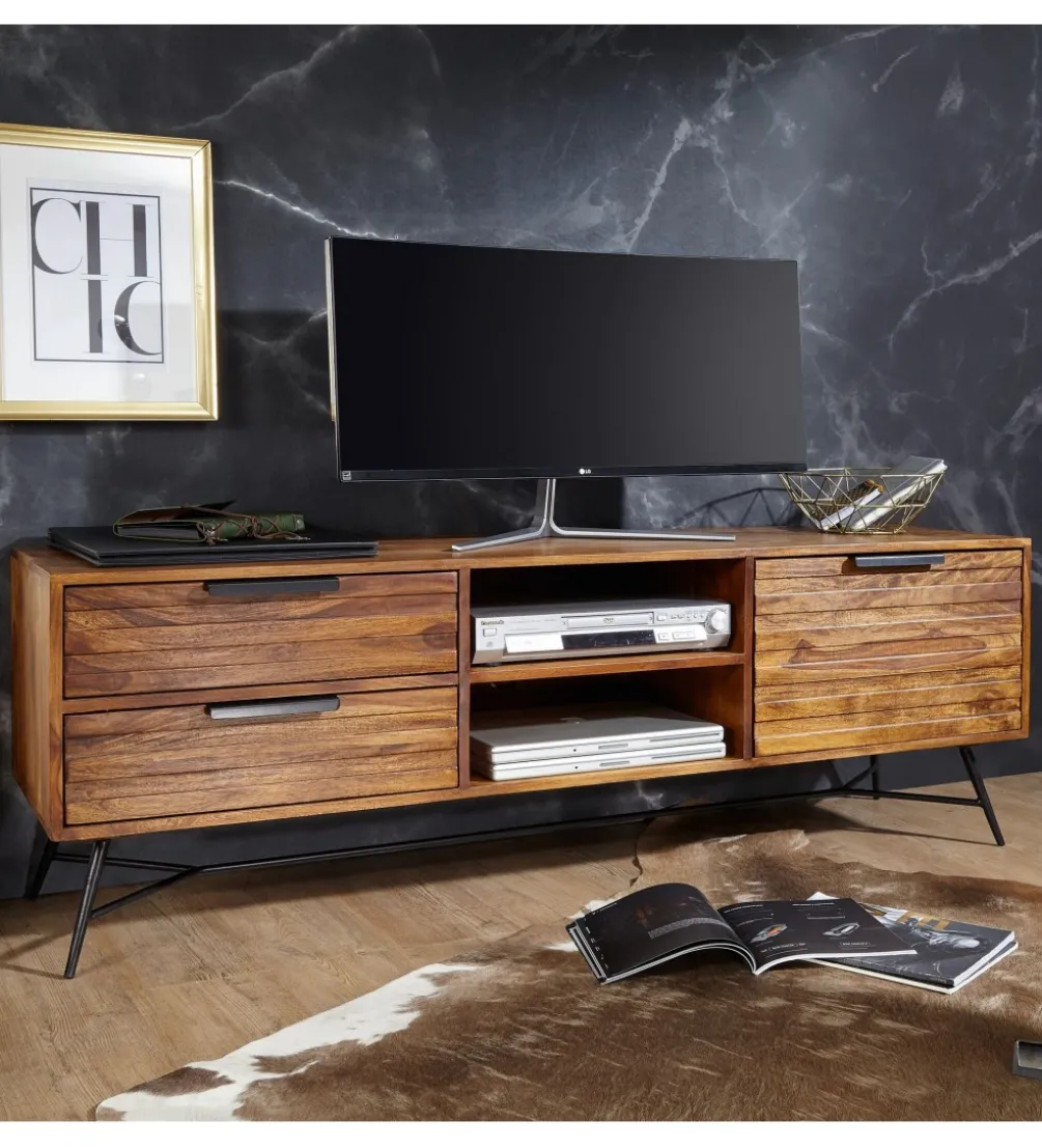 Stolik pod Tv NISHAN 160 cm drewno sheesham