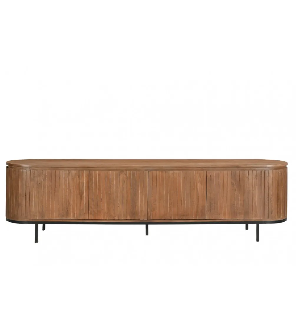 Stolik pod TV NOORK 210 cm drewno mango