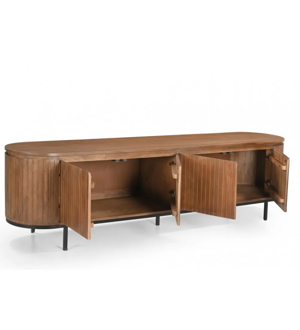 Stolik pod TV NOORK 170 cm drewno mango