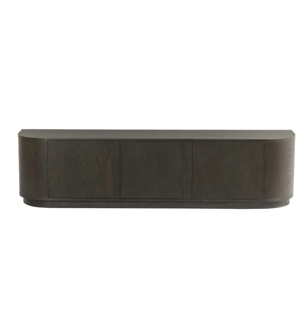 Stolik pod TV NOVERO 180 cm ciemnobrązowy