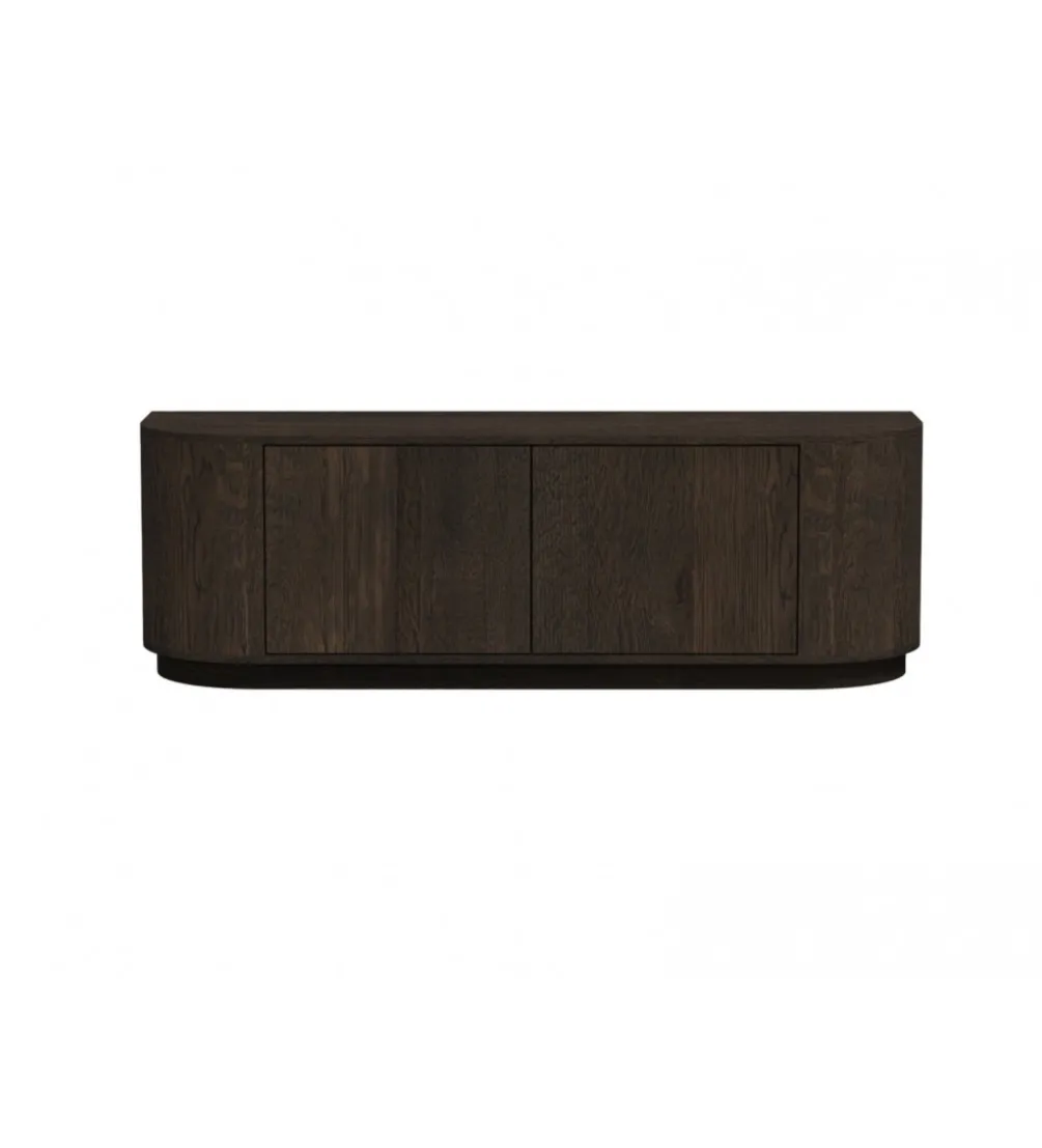 Stolik pod TV NOVERO 140 cm ciemny brązowy