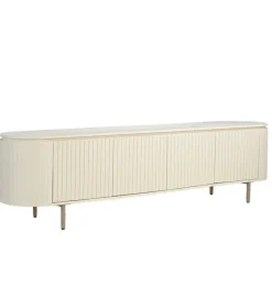Stolik pod TV PATOU 210 cm jasnobeżowy drewno mango