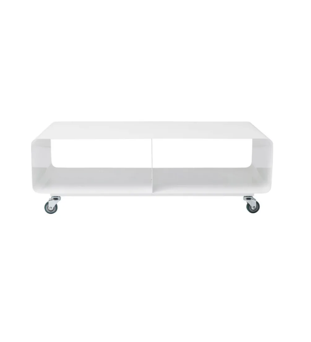 Stolik pod TV PORTABLE 90 cm biały