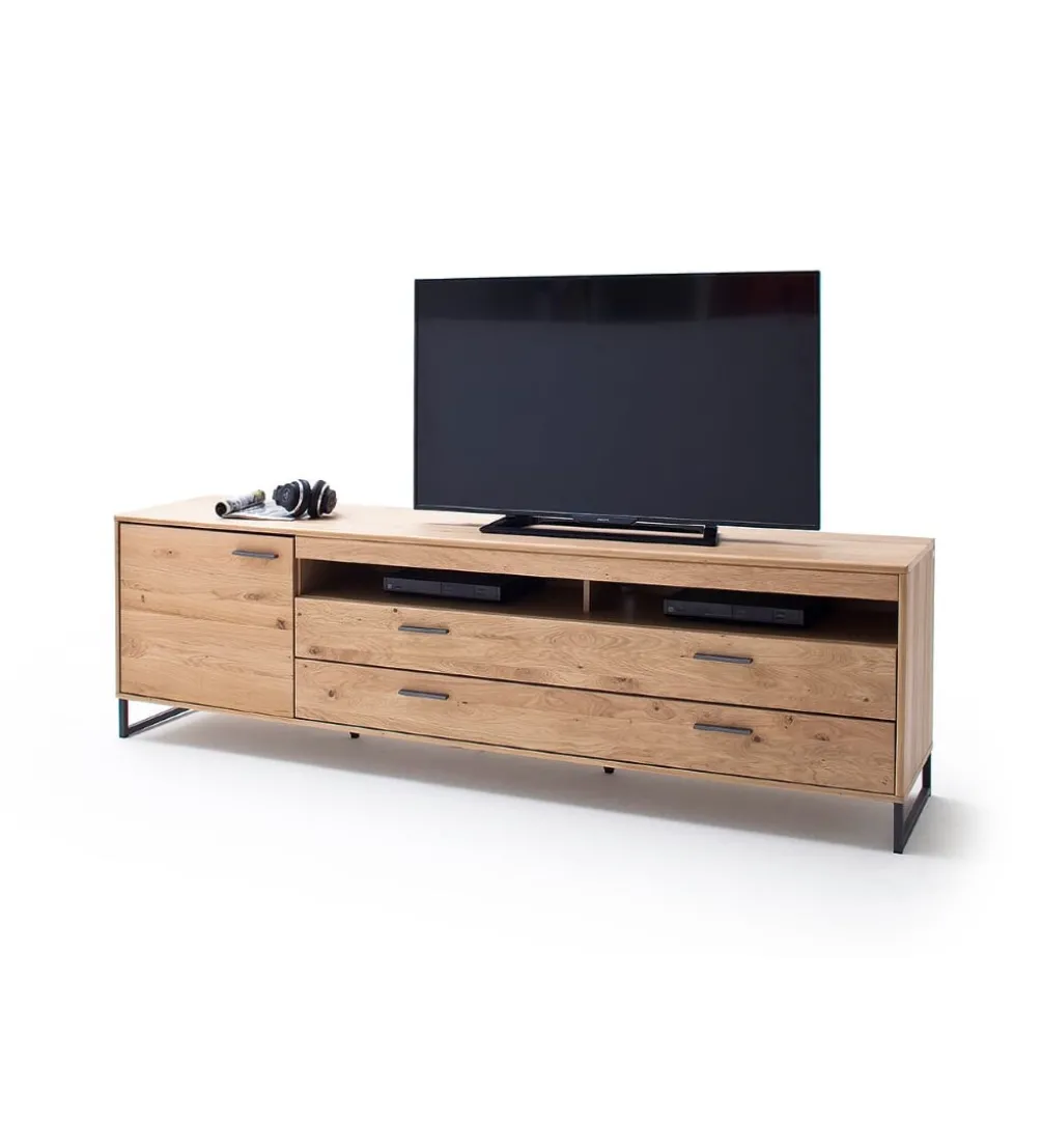 Stolik pod TV PORTLAND 224 cm dębowy