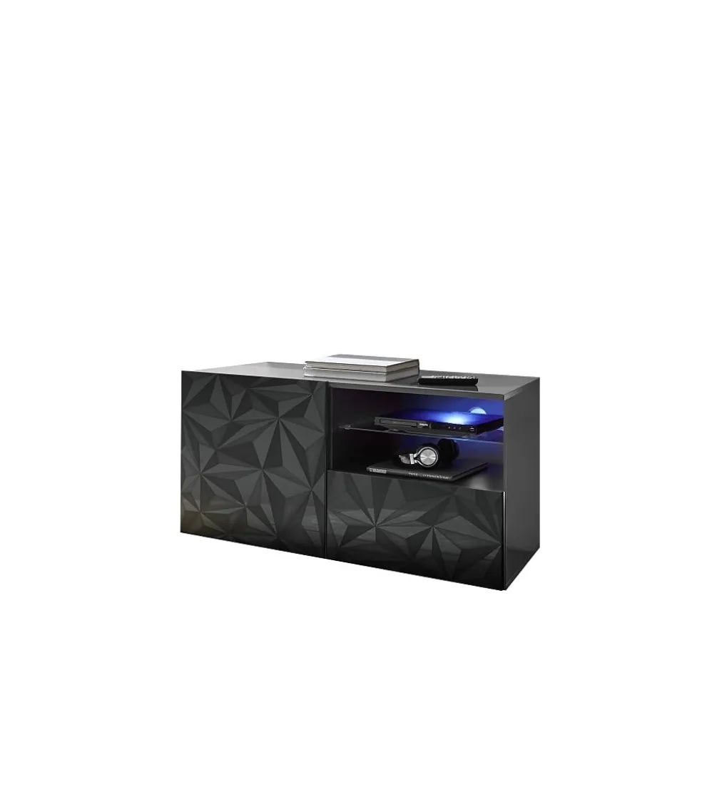 Stolik Pod TV PRISMA 122 Cm Antracytowy