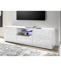 Stolik pod TV PRISMA 180 cm biały