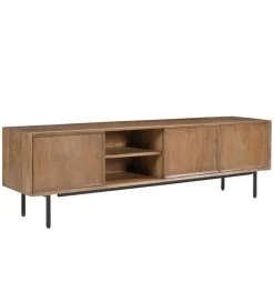 Stolik pod TV RAVENSTEIN 180 cm drewno mango naturalny