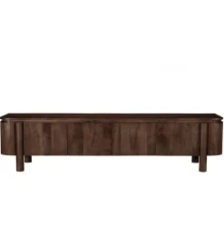 Stolik pod TV SALANO 210 cm drewno mango brązowego