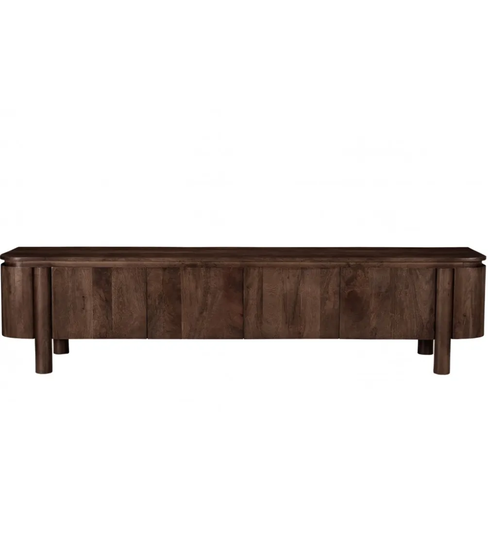 Stolik pod TV SALANO 210 cm drewno mango brązowego