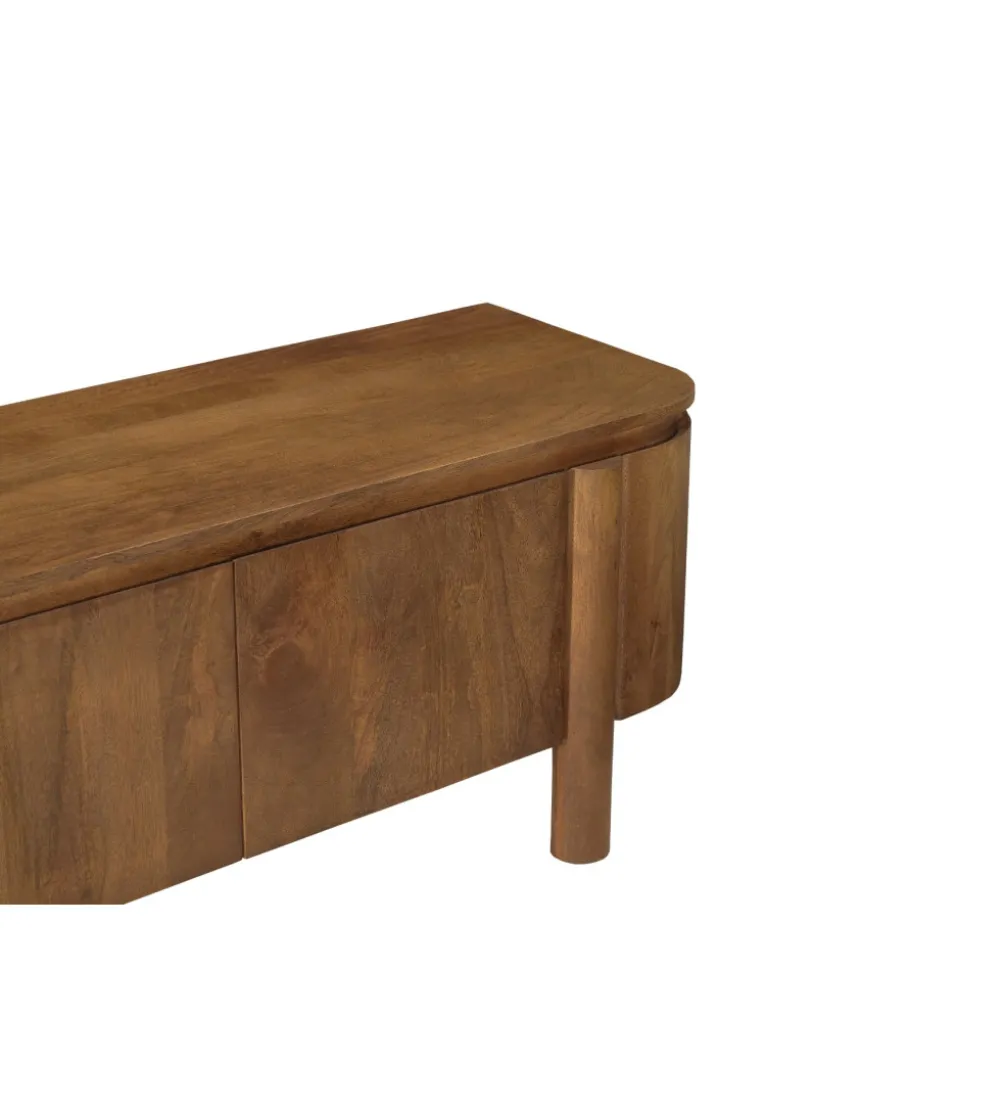 Stolik pod TV SALANO 210 cm drewno mango naturalna