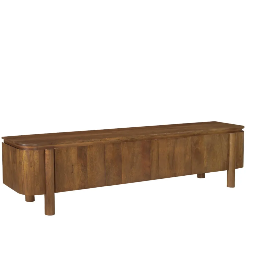 Stolik pod TV SALANO 210 cm drewno mango naturalna