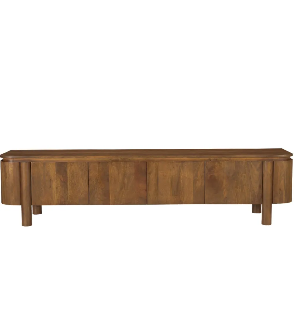 Stolik pod TV SALANO 210 cm drewno mango naturalna
