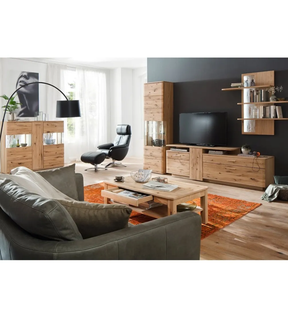 Stolik Pod TV SANTORI 210 Cm Dębowy