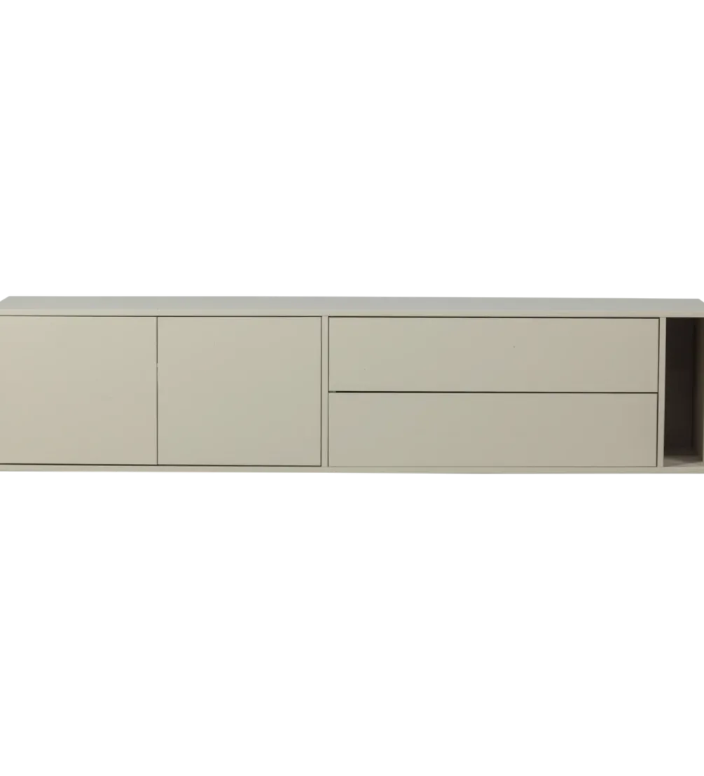 Stolik pod TV SETTLE 200 cm drewno sosny dust