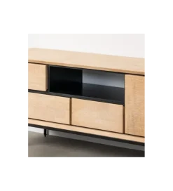 Stolik pod TV SINTRA 148 cm drewno kauczuk naturalna
