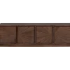 Stolik pod TV SUN 150 cm drewno teak brązowy