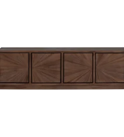 Stolik pod TV SUN 150 cm drewno teak brązowy