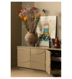 Stolik pod TV TEO 180 cm drewno sosnowe mud