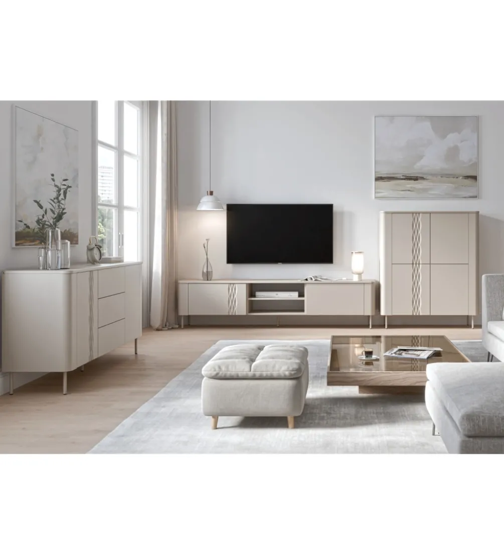 Stolik pod TV TIRANTE 160 cm kaszmir