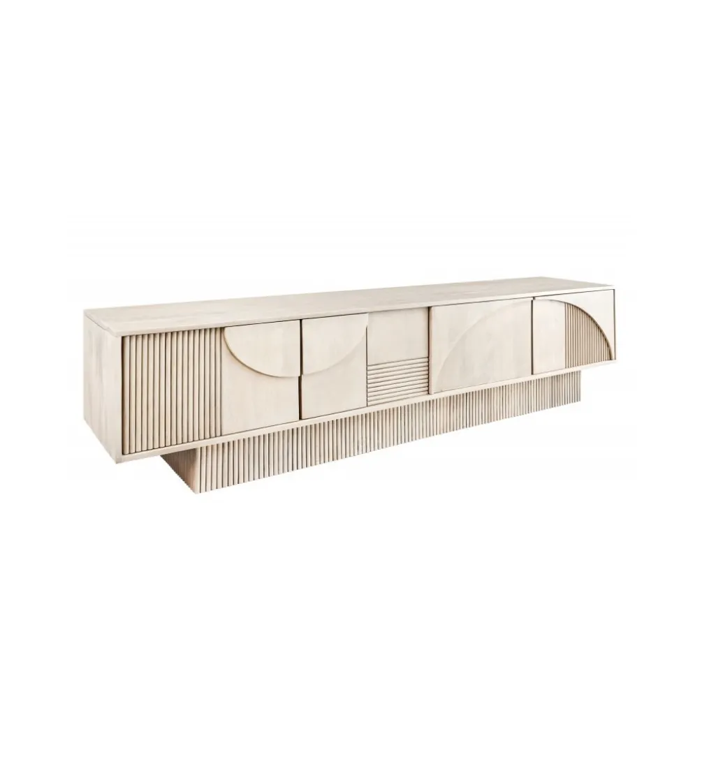 Stolik pod TV TOMES 200 cm drewno mango