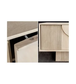 Stolik pod TV TOMES 200 cm drewno mango