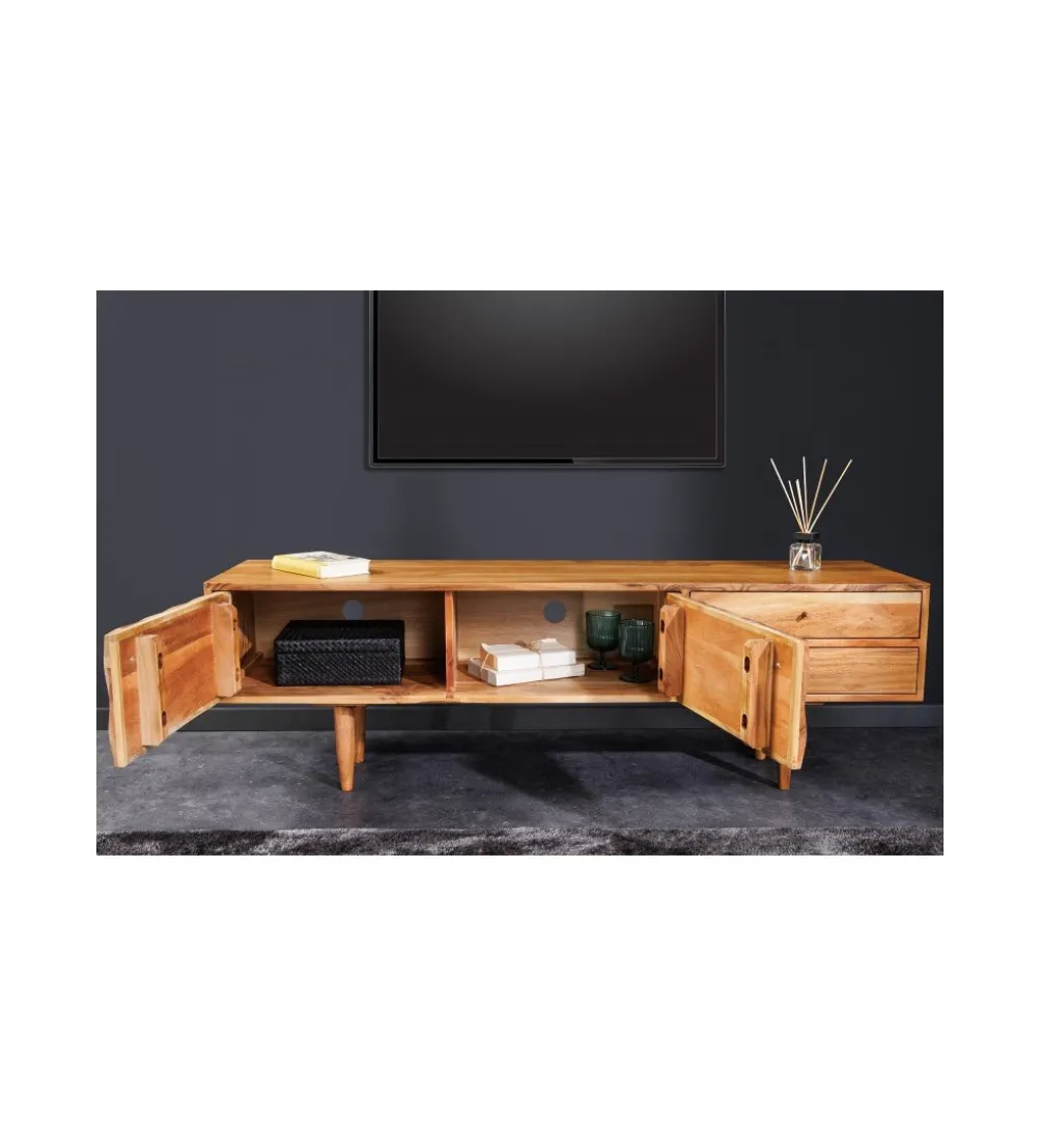 Stolik pod TV TROPEA 145 cm drewno akacja honey
